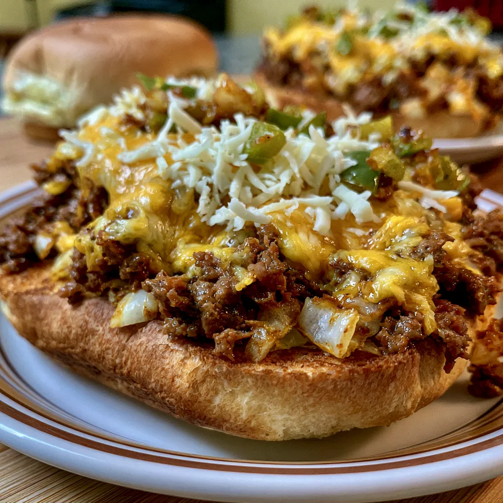 Ultimate Philly Cheesesteak Sloppy Joes