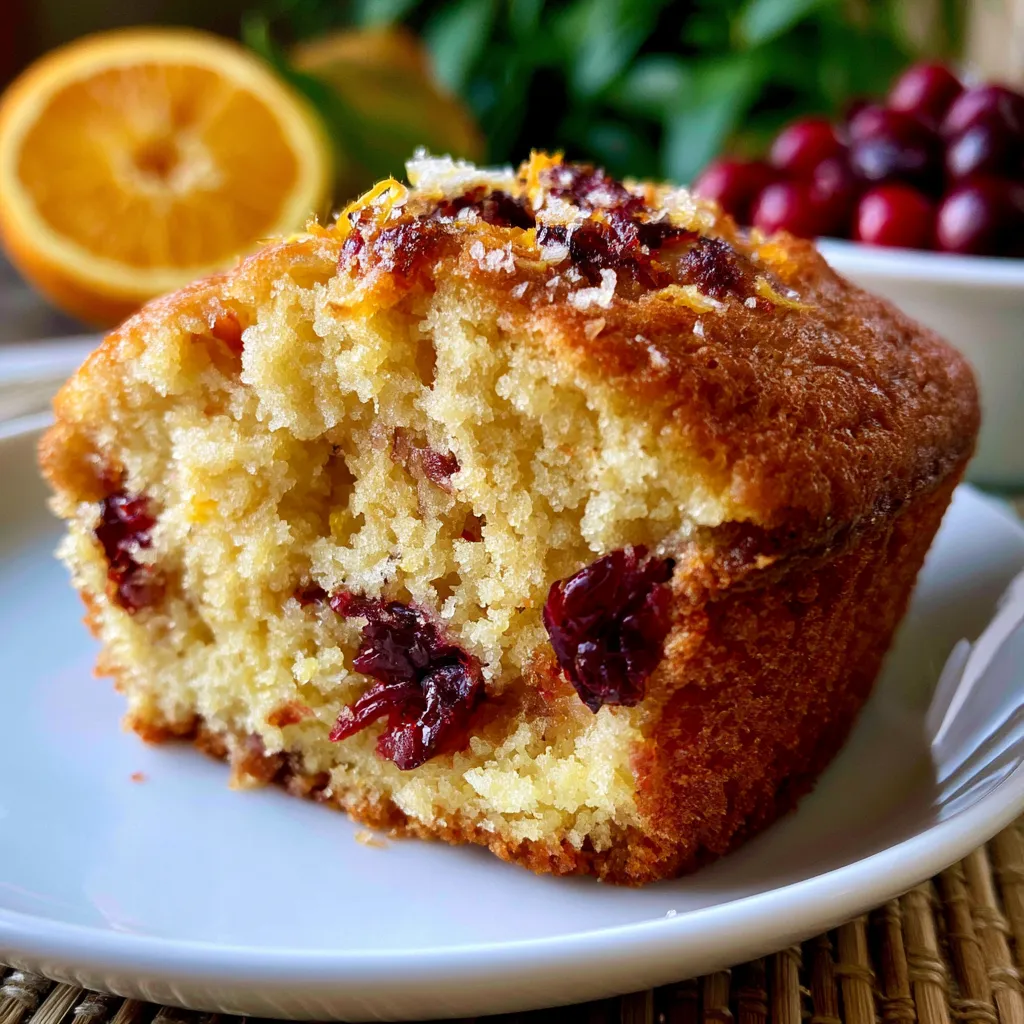 Zesty Buttery Orange-Cranberry Muffins