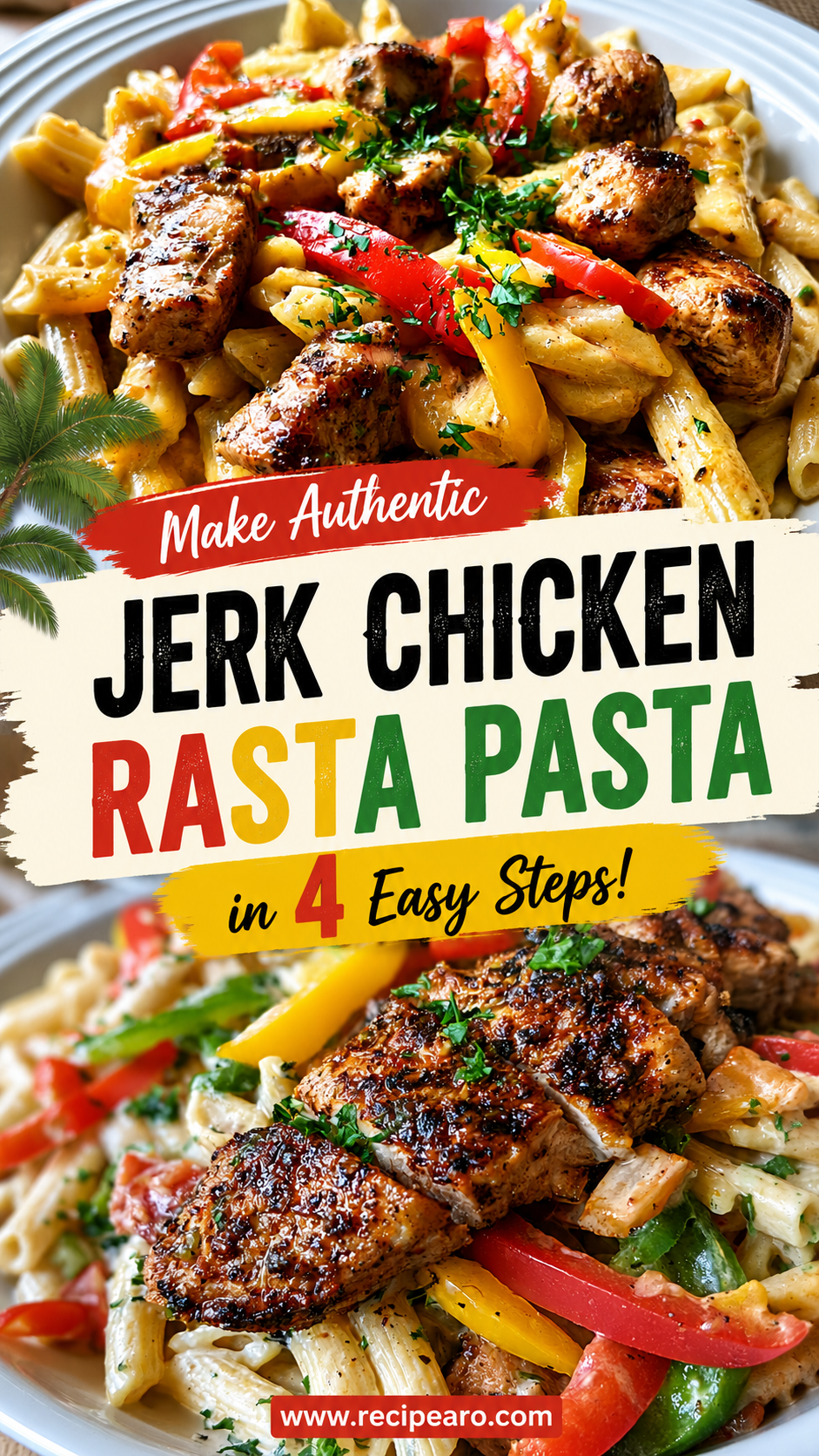 authentic jerk chicken rasta pasta