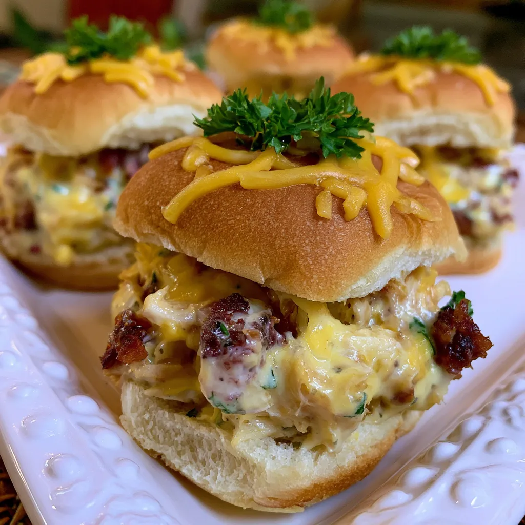 chicken bacon ranch sliders
