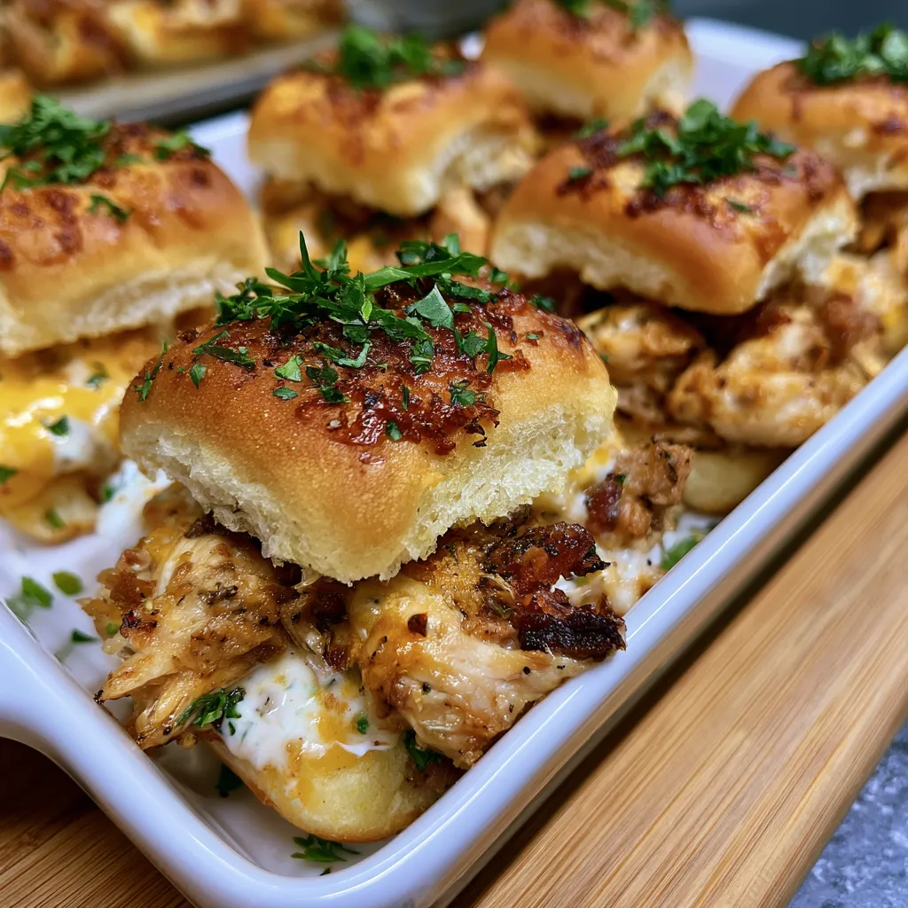 chicken bacon ranch sliders