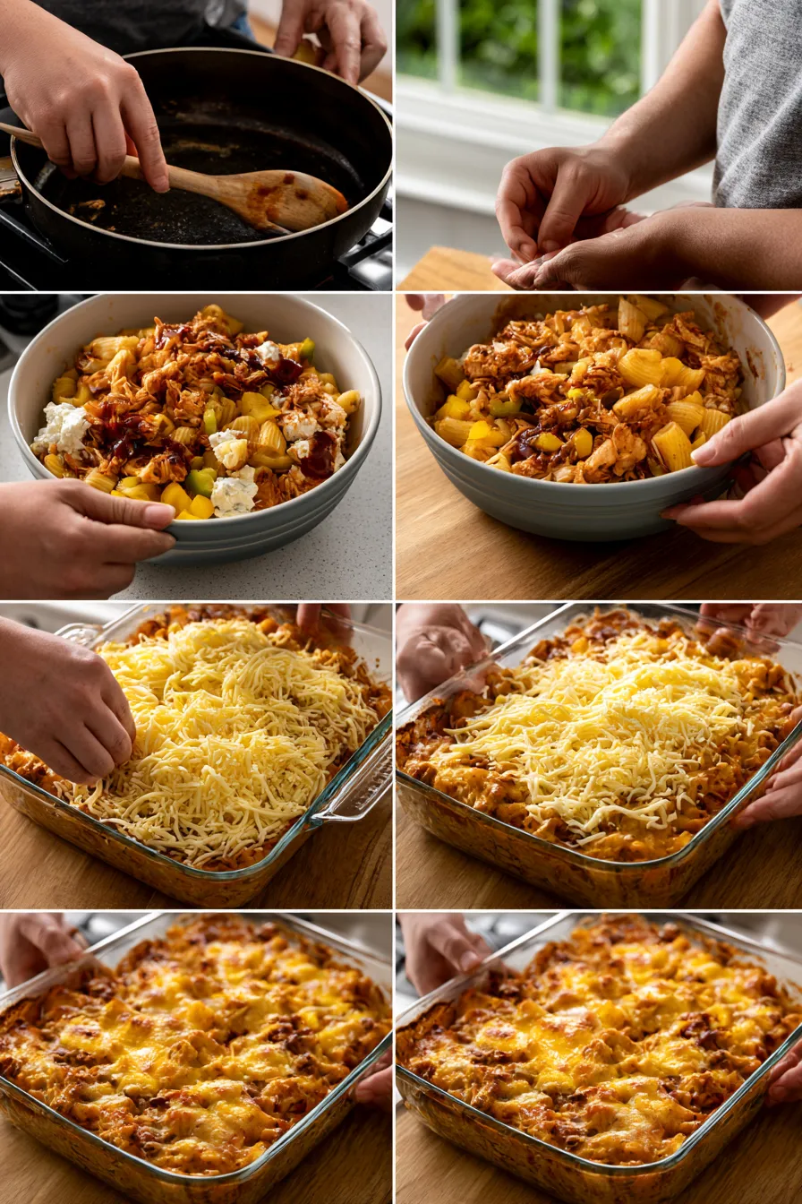 creamy bbq ranch chicken casserole