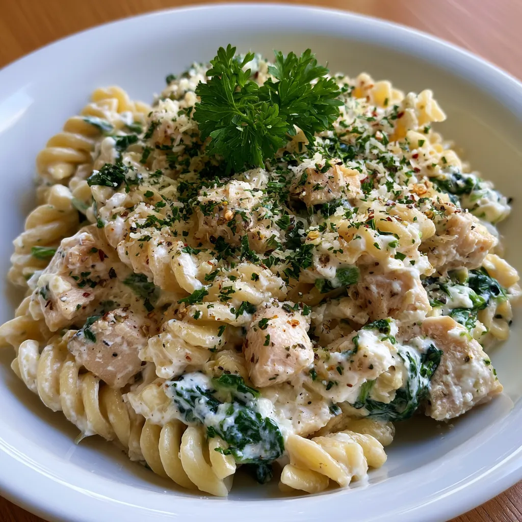 creamy ricotta chicken pasta