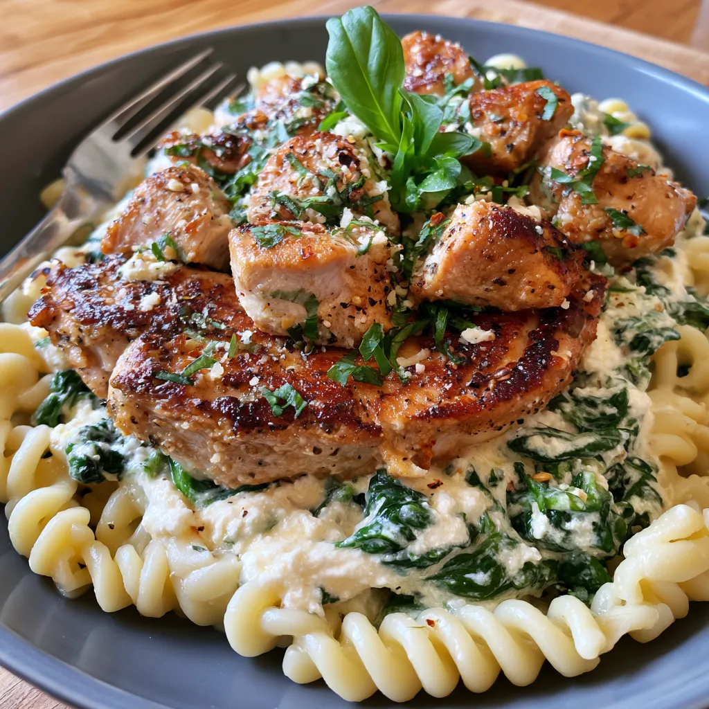 creamy ricotta chicken pasta