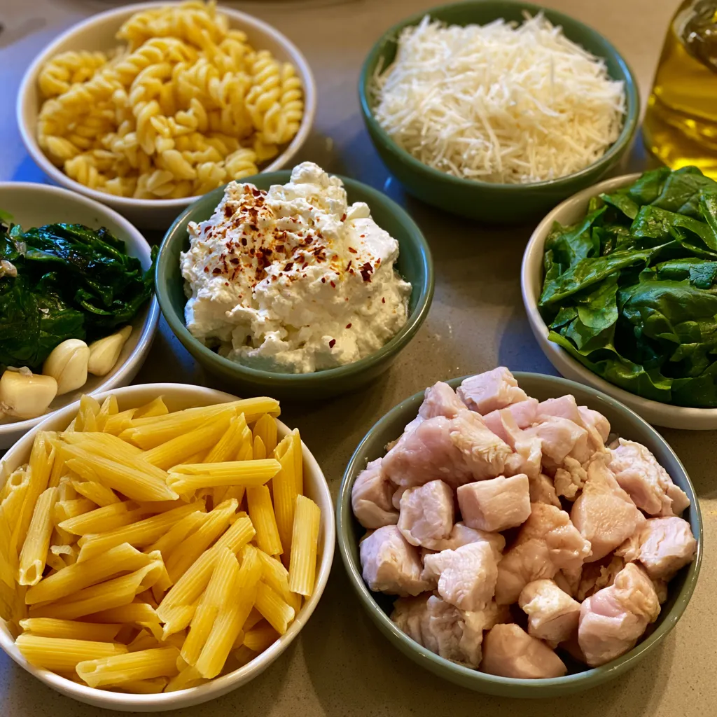 creamy ricotta chicken pasta