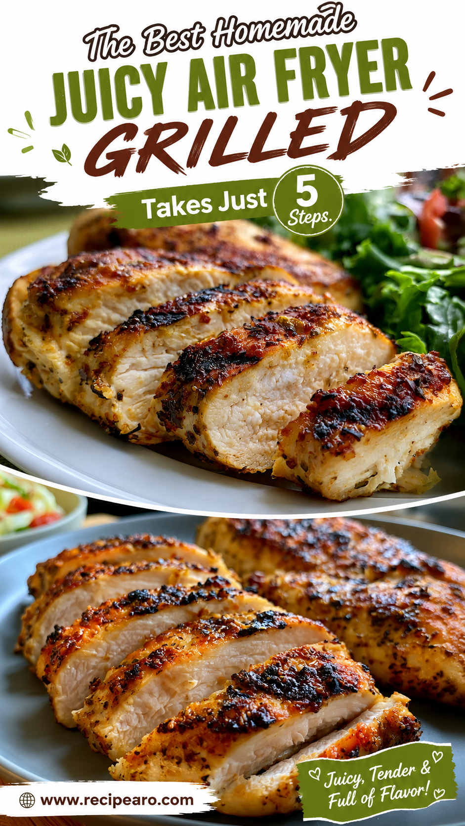 juicy air fryer grilled chicken