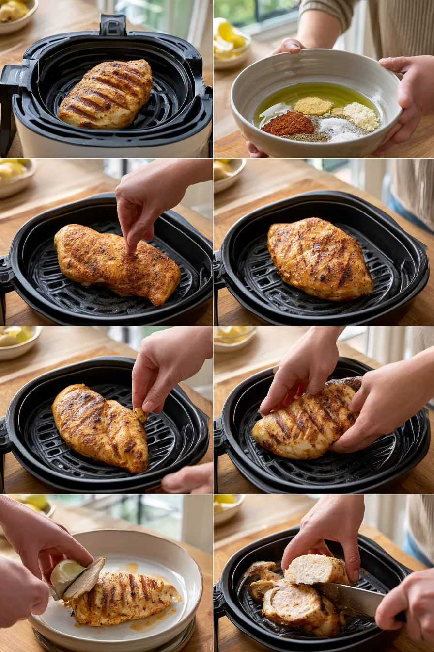 juicy air fryer grilled chicken