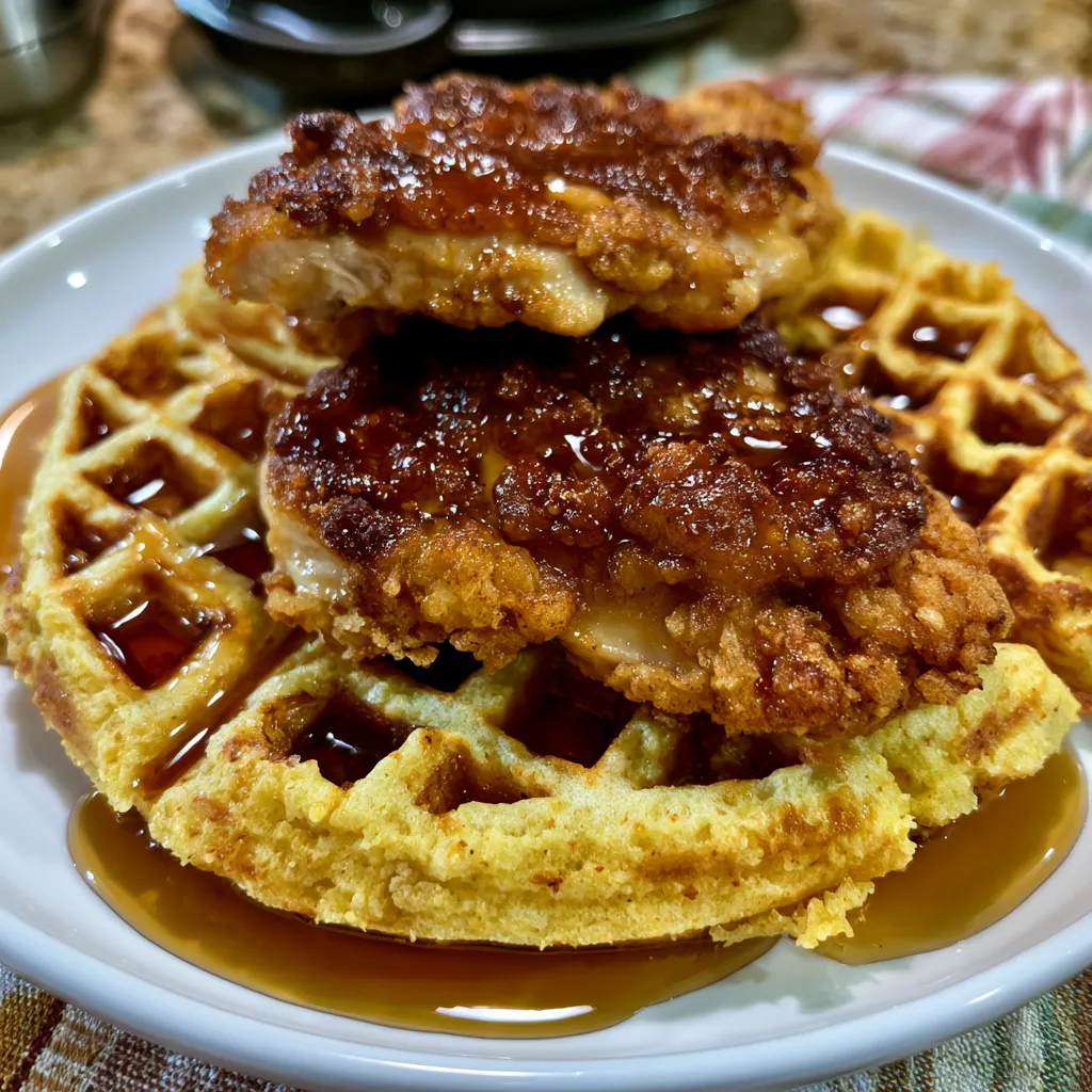 air fryer chicken and waffles