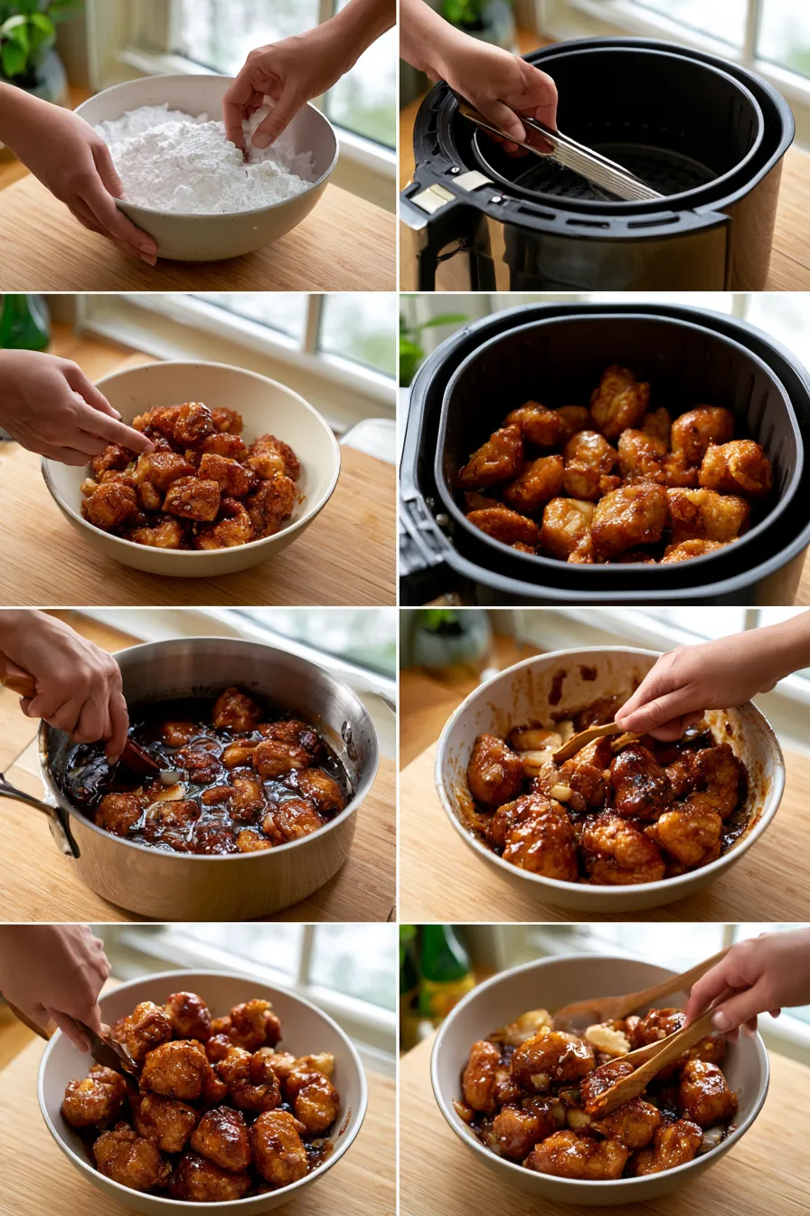 air fryer general tso's chicken