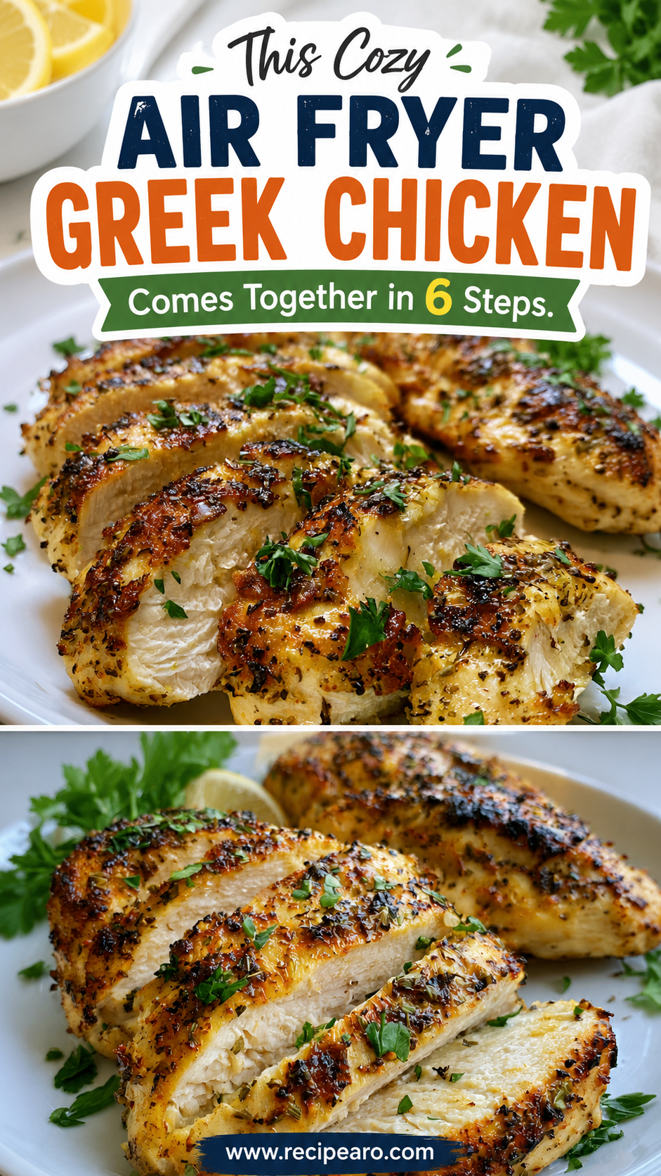 air fryer greek chicken