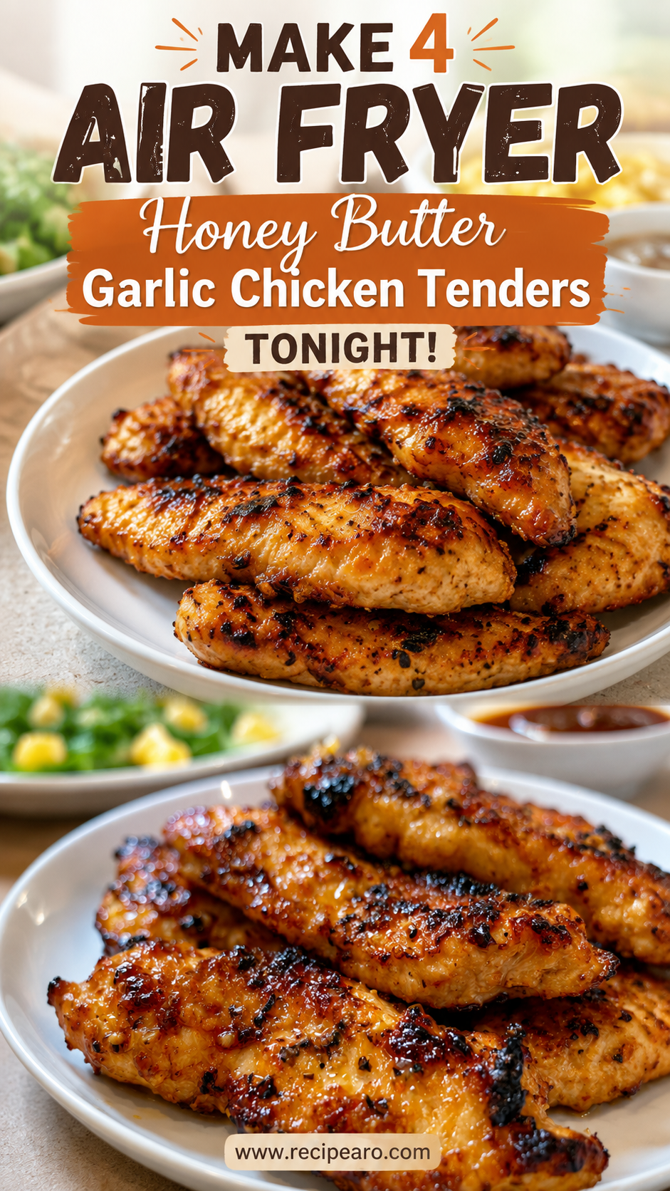 air fryer honey butter garlic chicken tenders