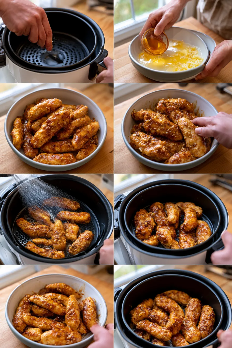air fryer honey butter garlic chicken tenders