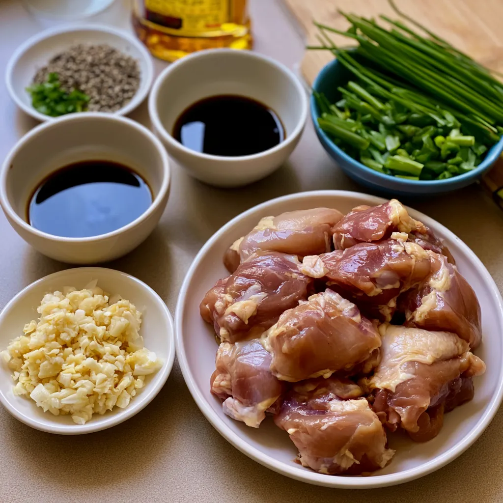 air fryer korean soy garlic chicken thighs