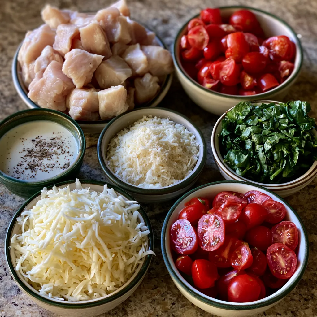 baked tuscan chicken casserole