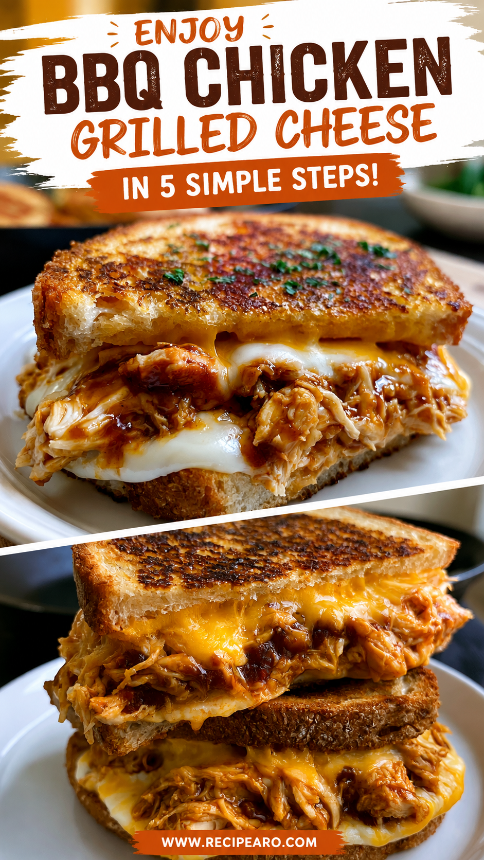 bbq chicken grilled cheese