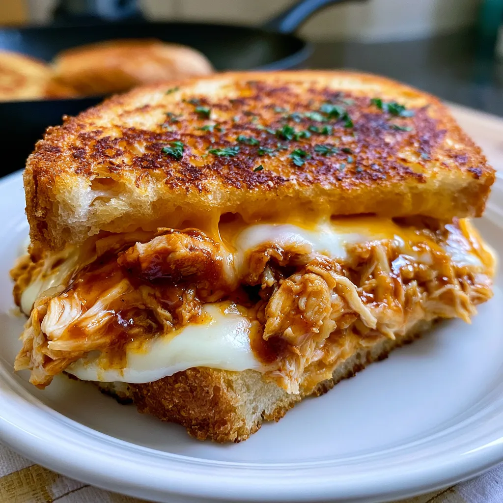 bbq chicken grilled cheese