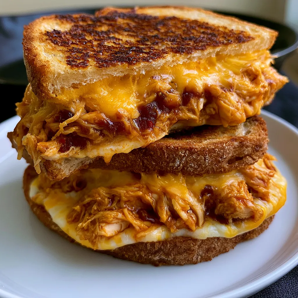 bbq chicken grilled cheese