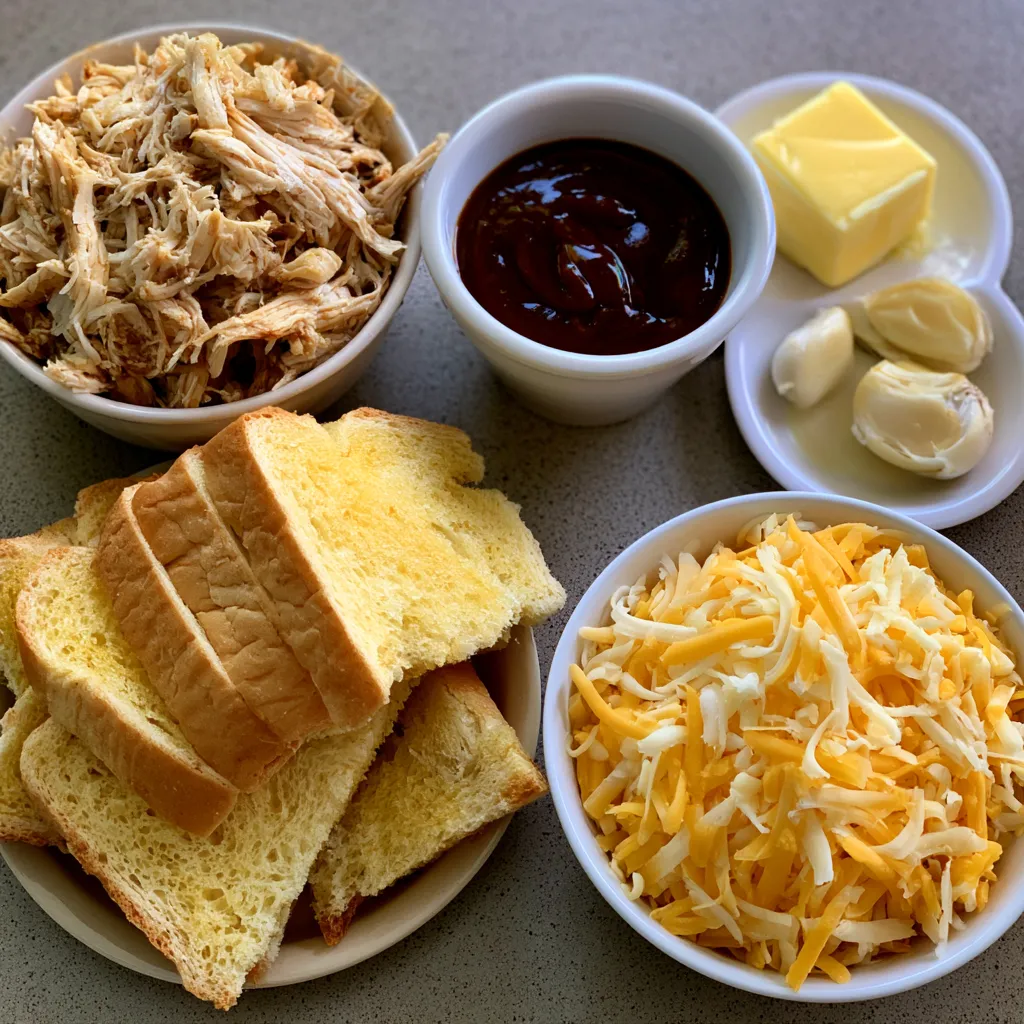 bbq chicken grilled cheese