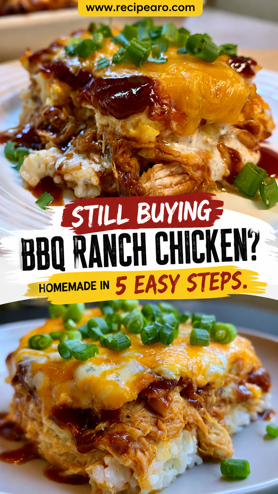 bbq ranch chicken casserole