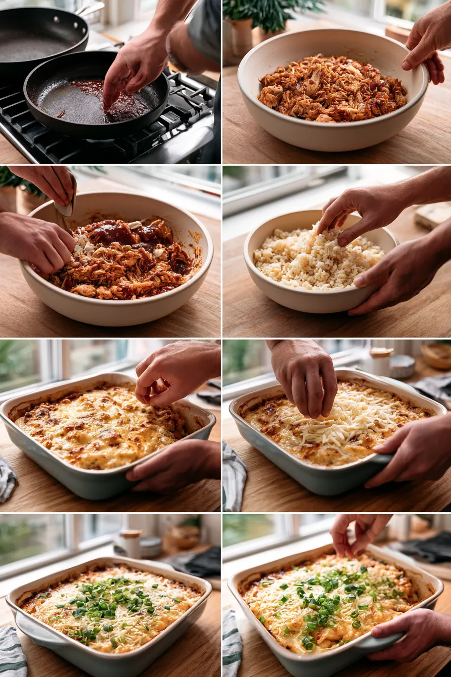 bbq ranch chicken casserole