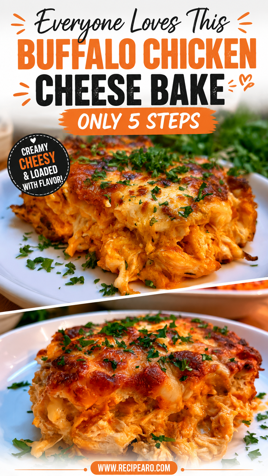 buffalo chicken cheese bake