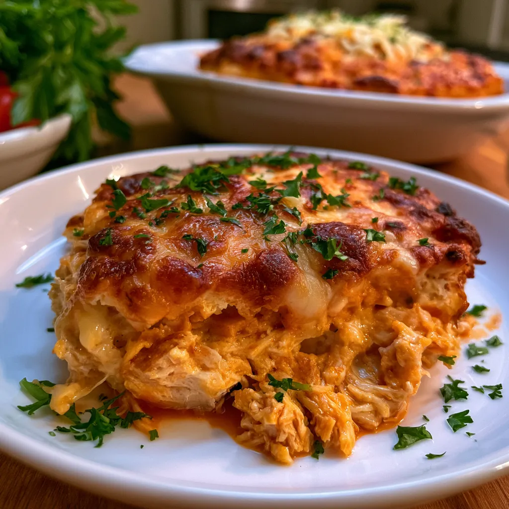 buffalo chicken cheese bake