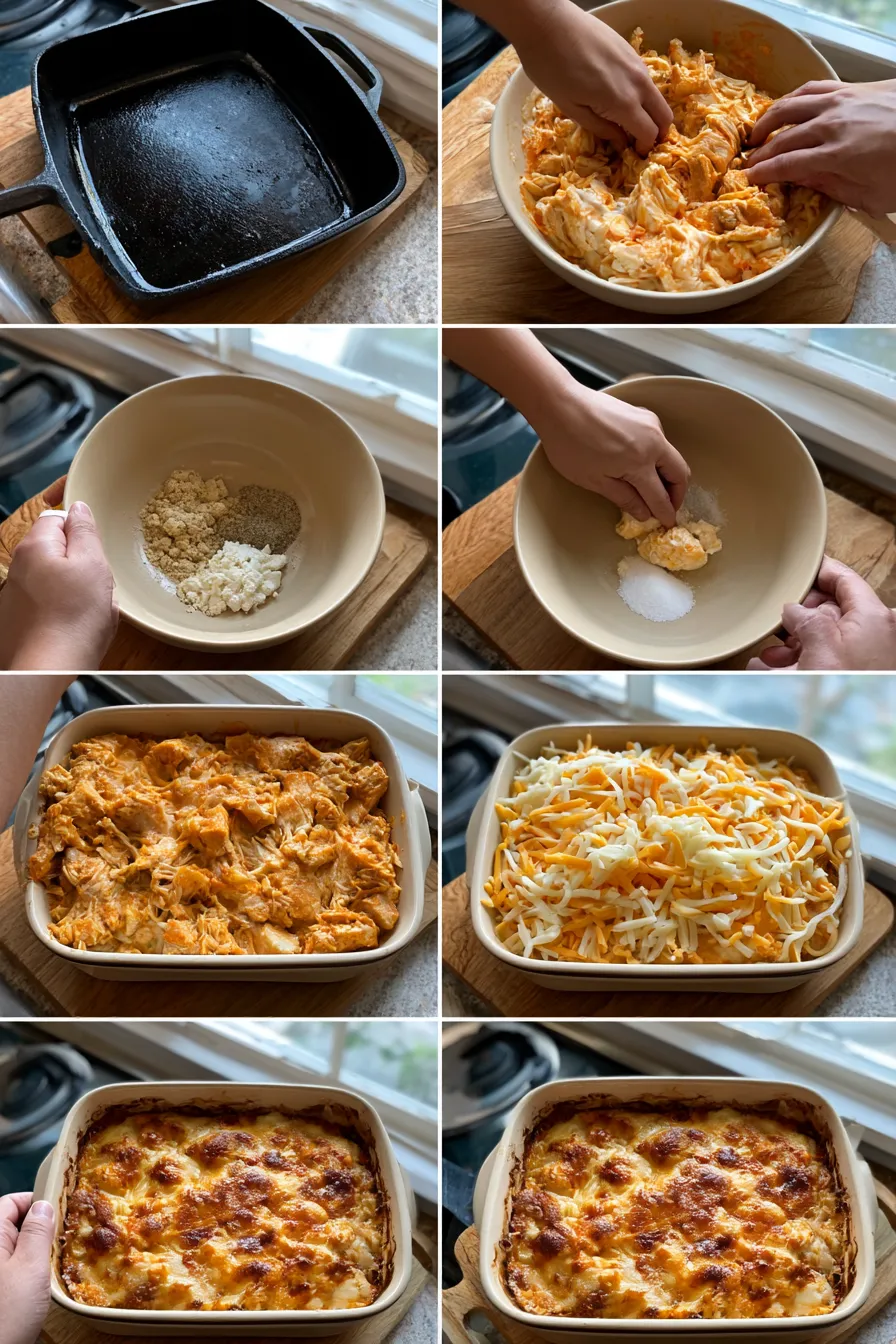 buffalo chicken cheese bake