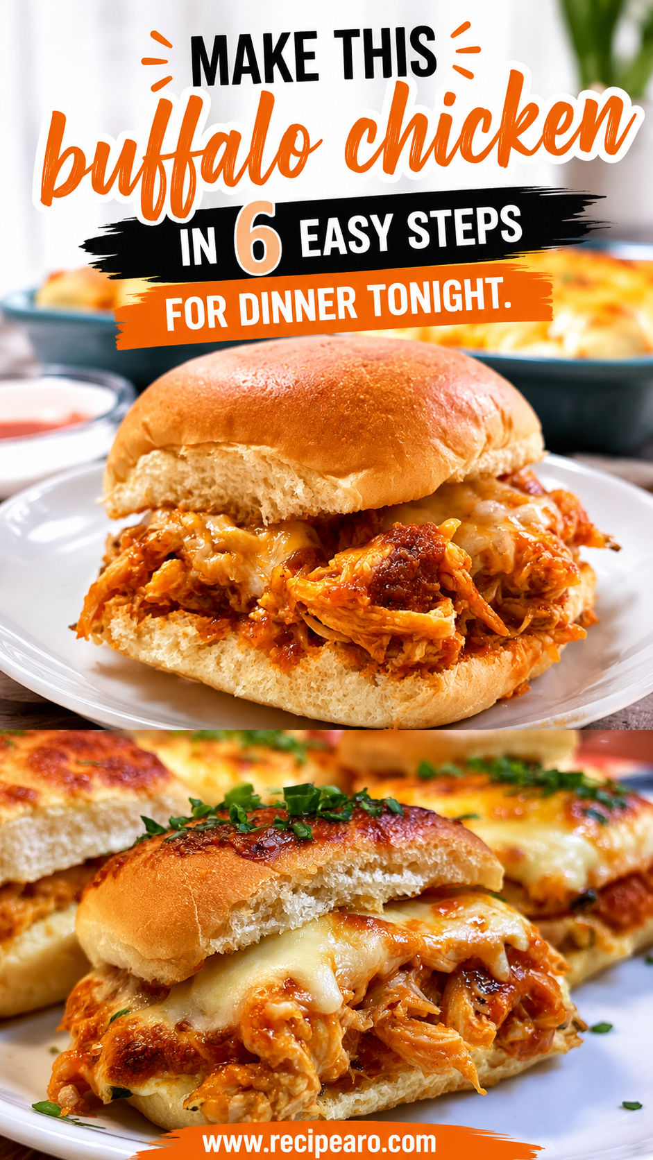 buffalo chicken sliders