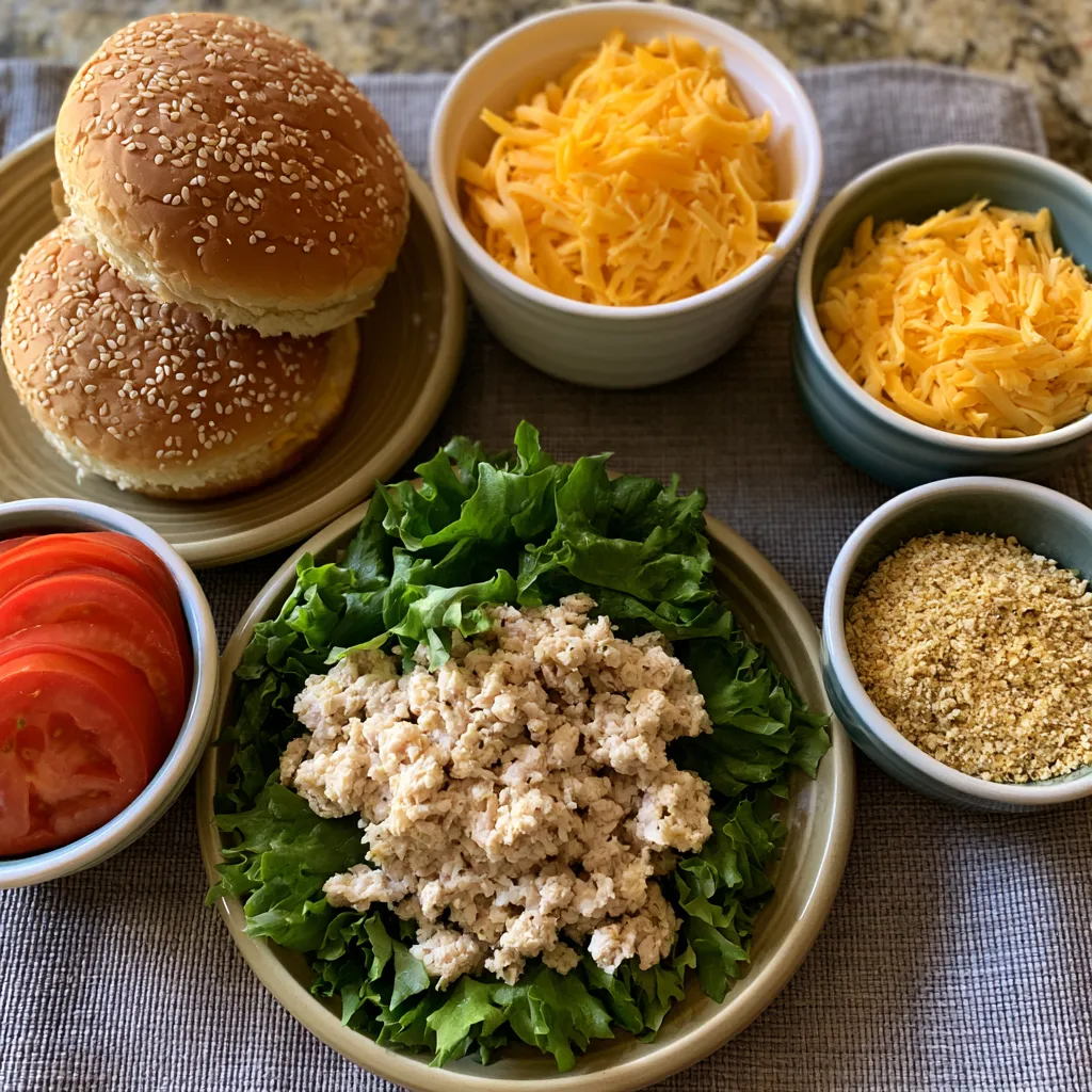 cheddar ranch chicken burgers