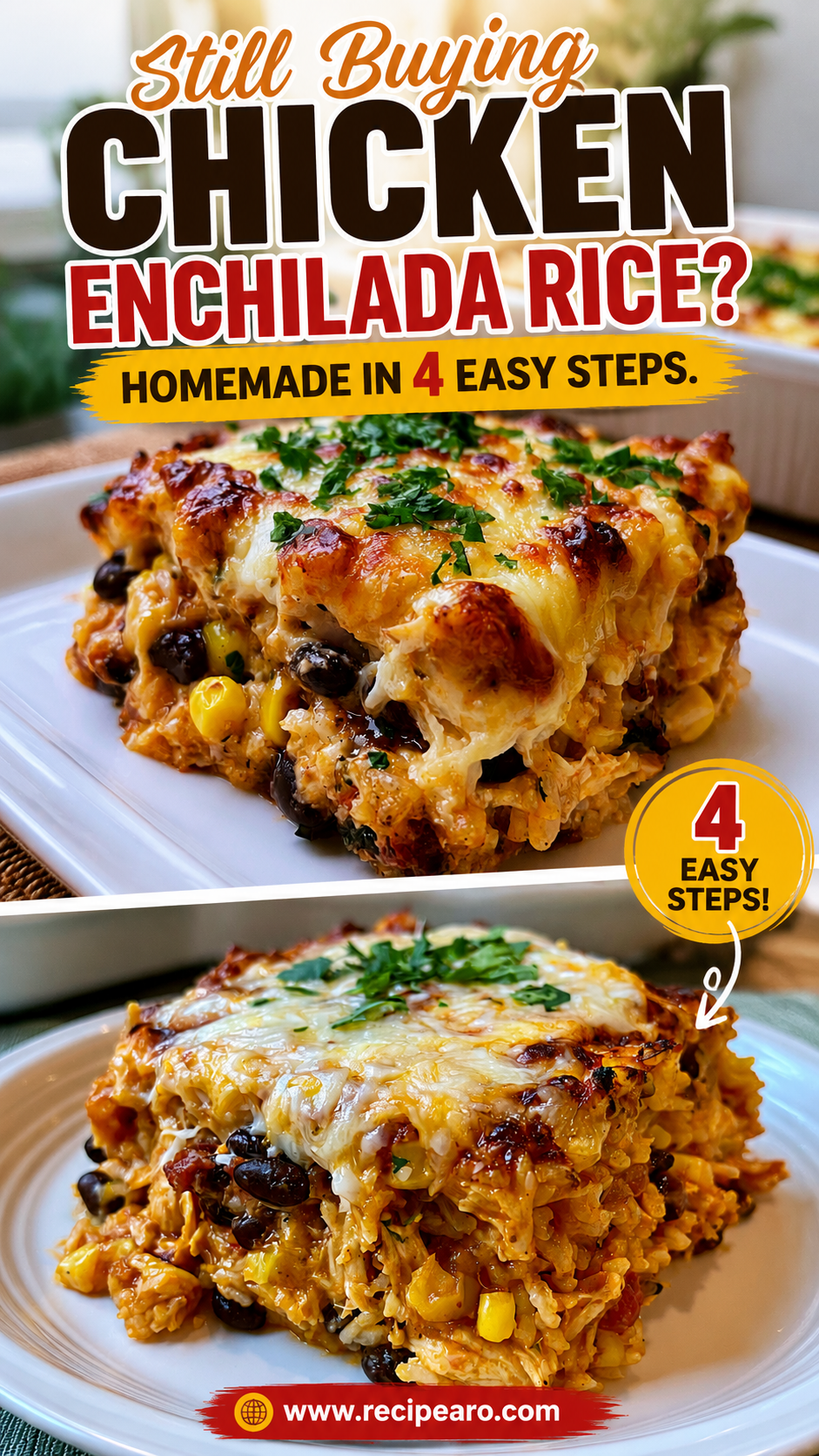 chicken enchilada rice casserole
