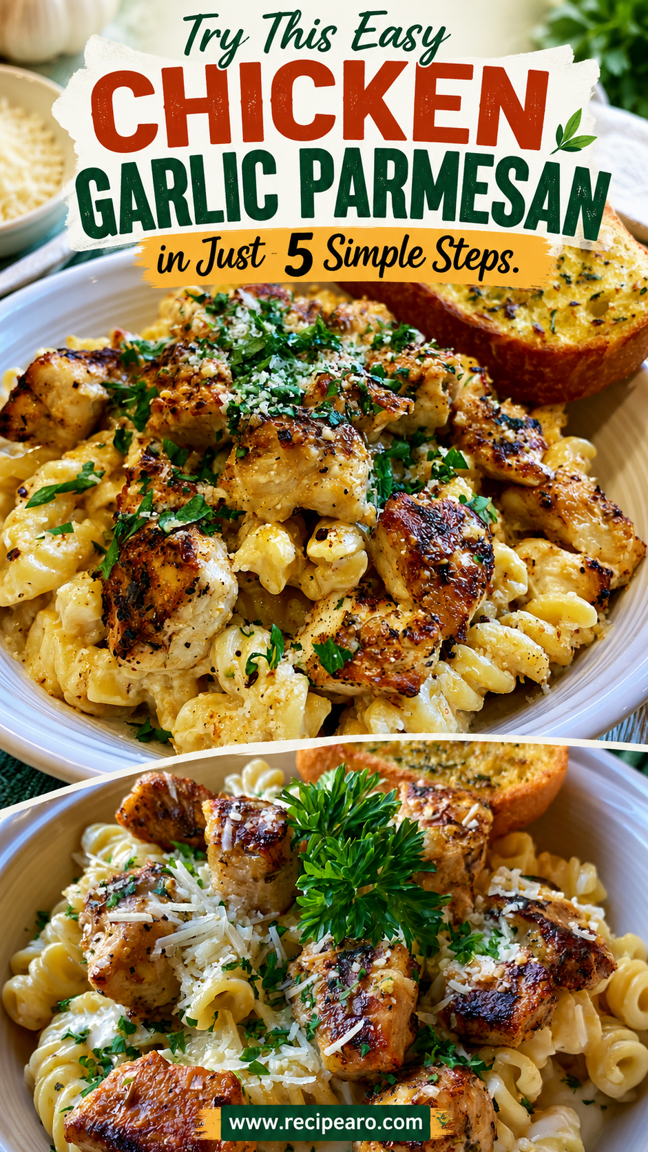chicken garlic parmesan pasta