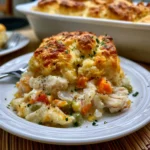 chicken pot pie with biscuits