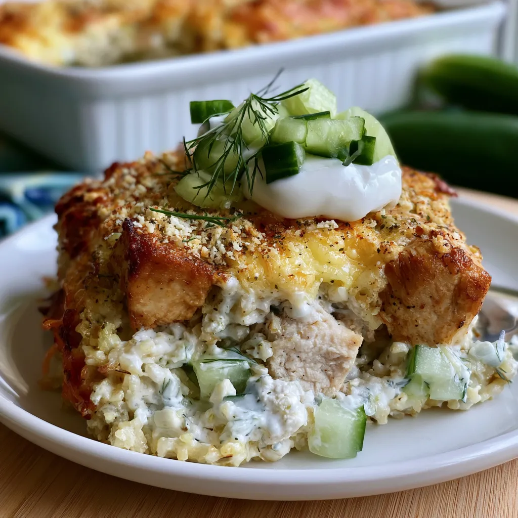 chicken tzatziki casserole