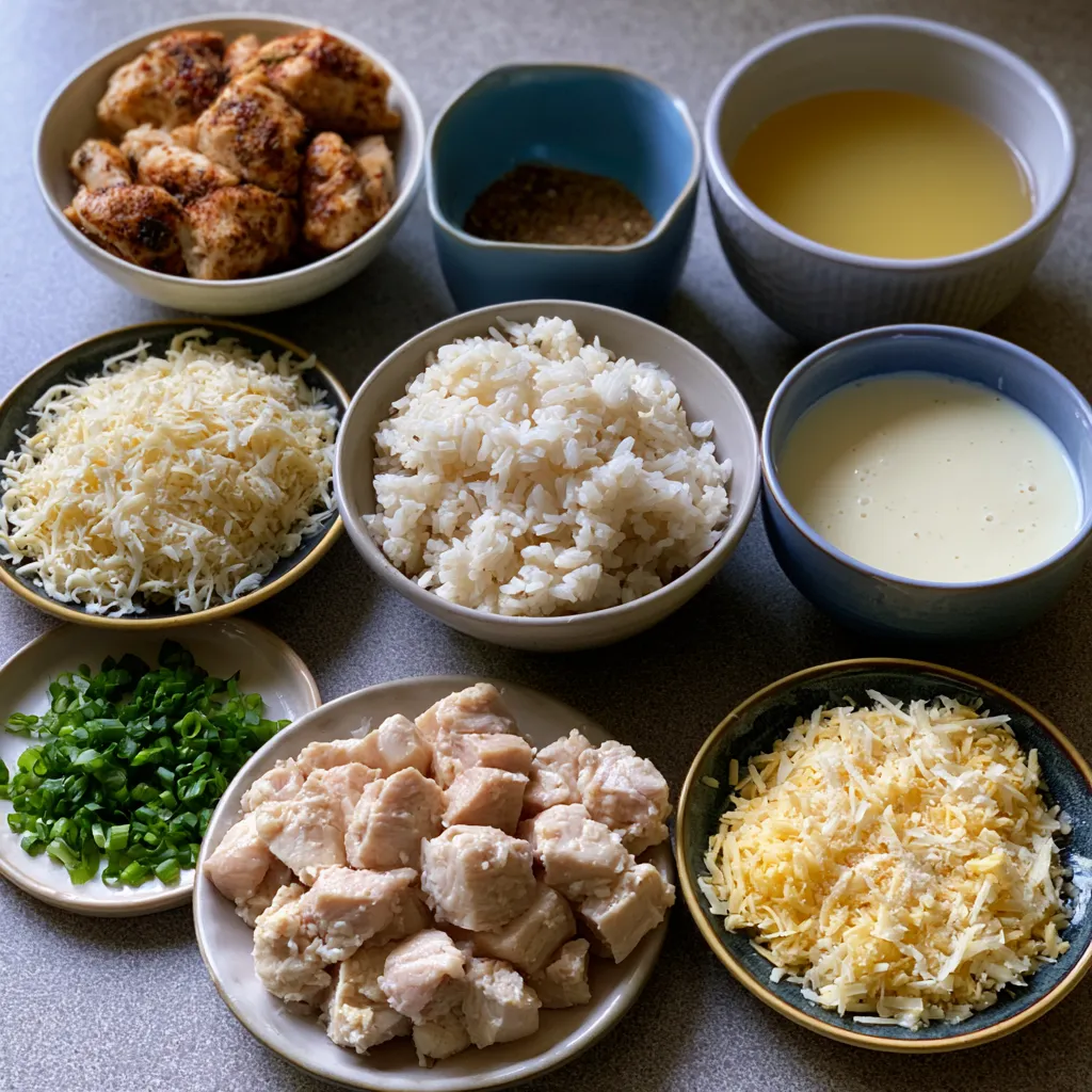 creamy cajun chicken and rice bowls
