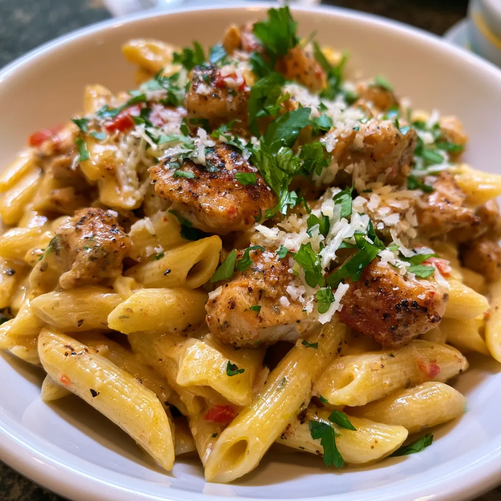 creamy cajun chicken penne pasta