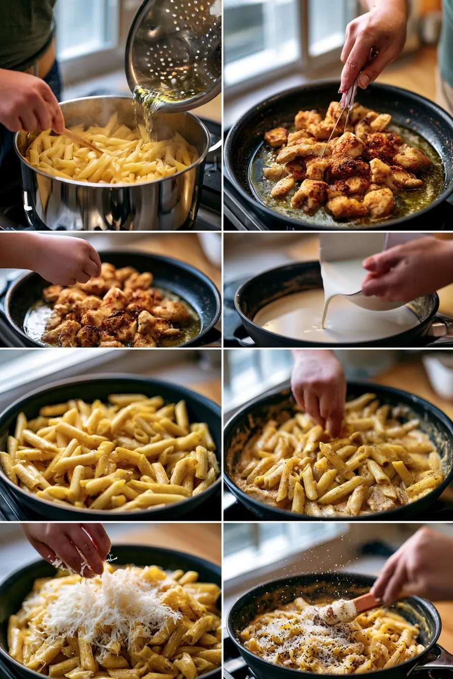 creamy cajun chicken penne pasta