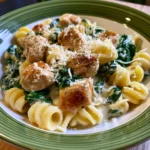 creamy chicken and spinach pasta