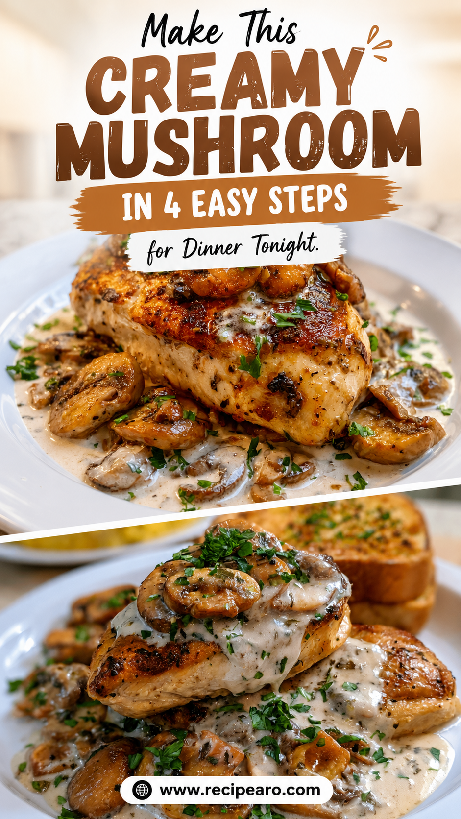 creamy mushroom chicken
