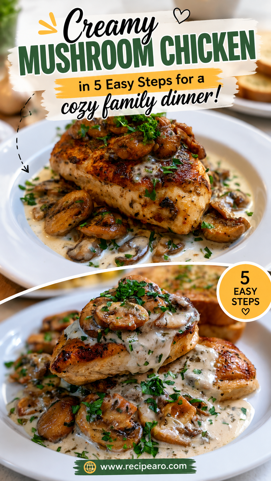 creamy mushroom chicken