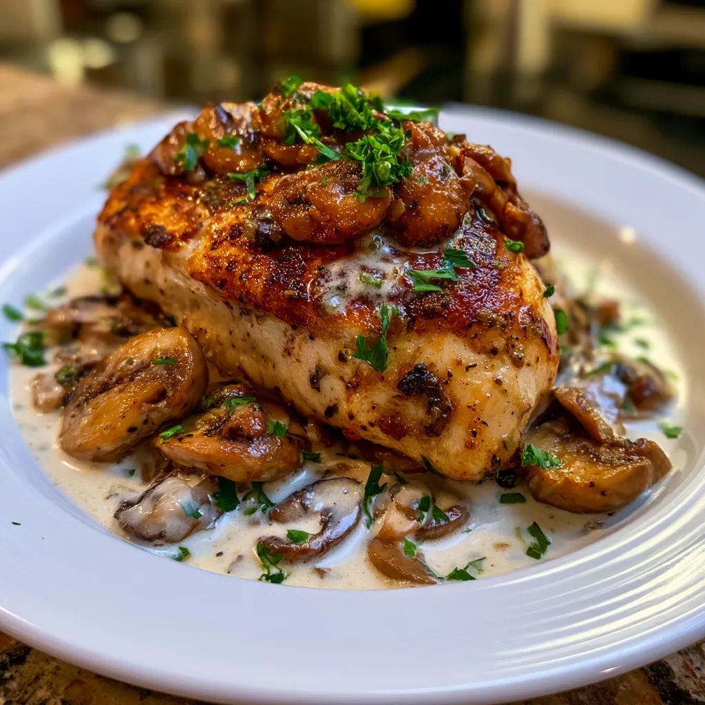 creamy mushroom chicken