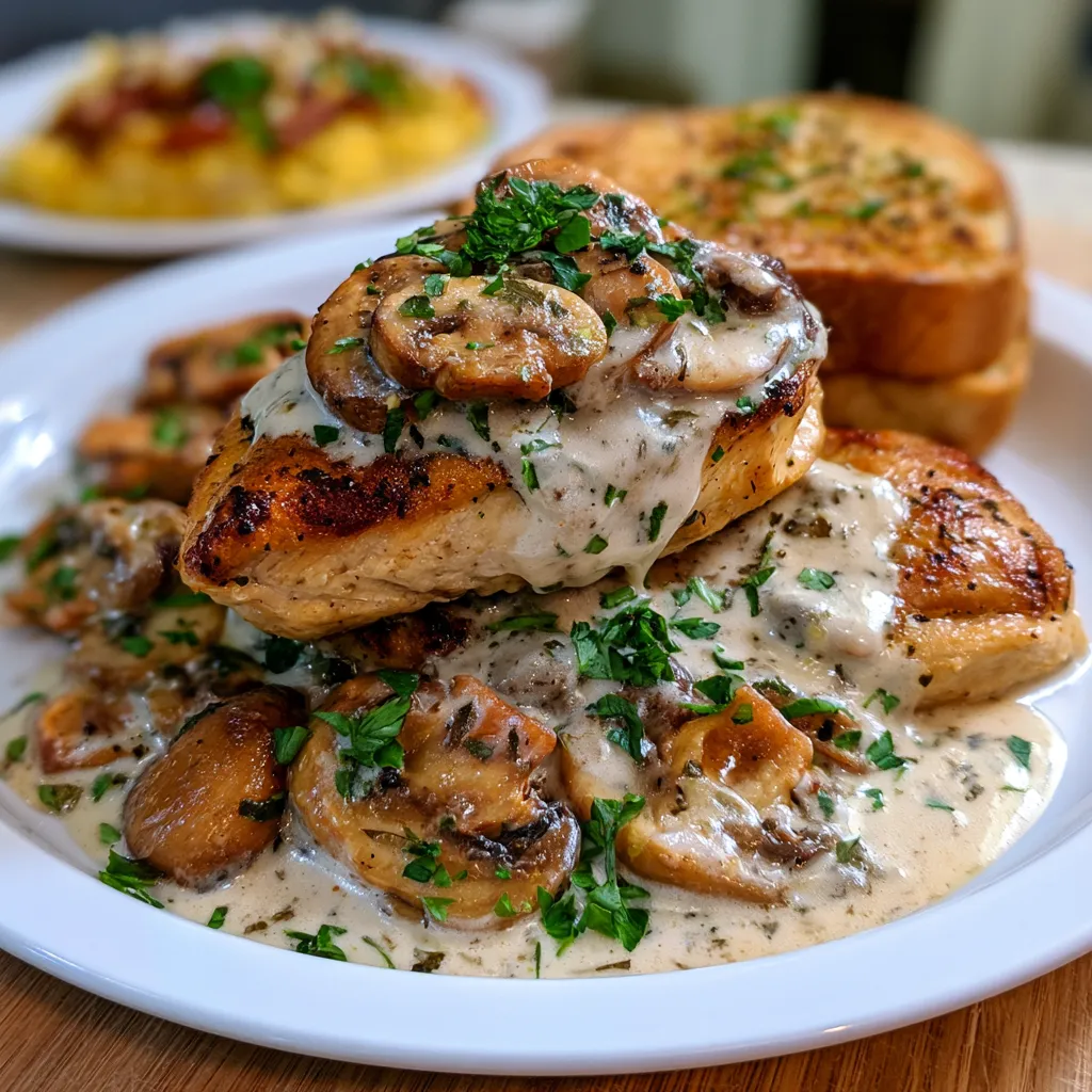 creamy mushroom chicken