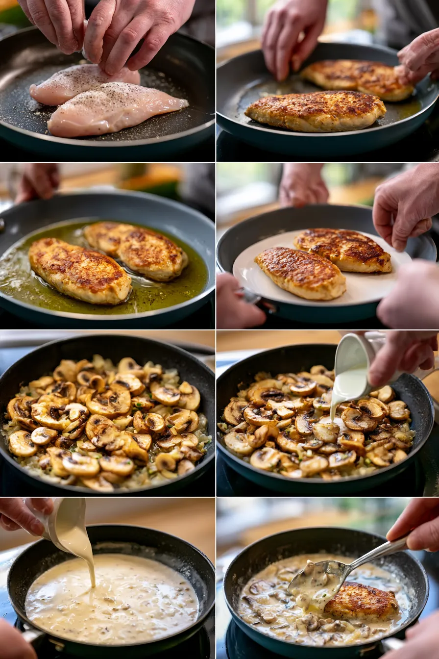 creamy mushroom chicken