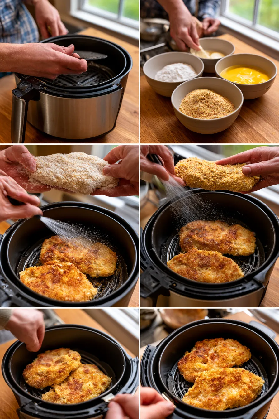 crispy air fryer chicken cutlets