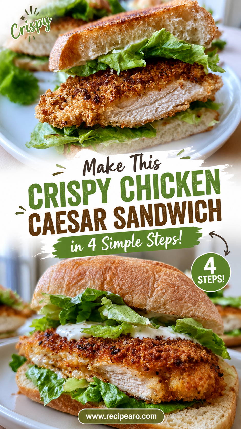 crispy chicken caesar sandwich
