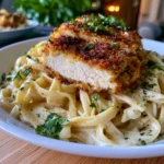 crispy chicken fettuccine alfredo