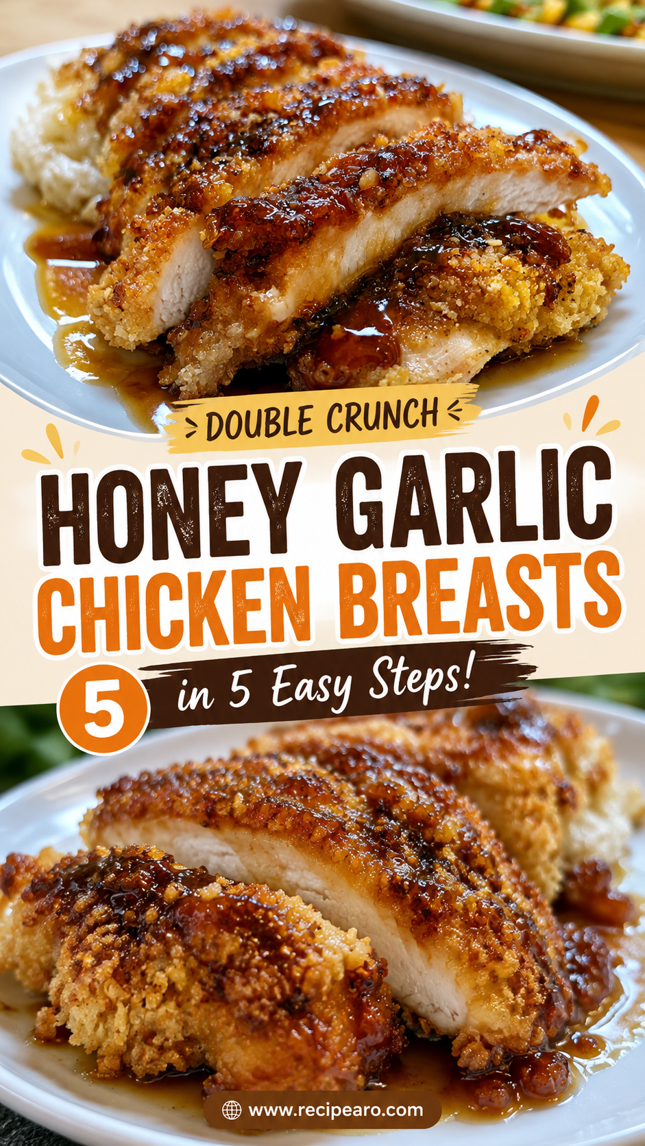double crunch honey garlic chicken breasts
