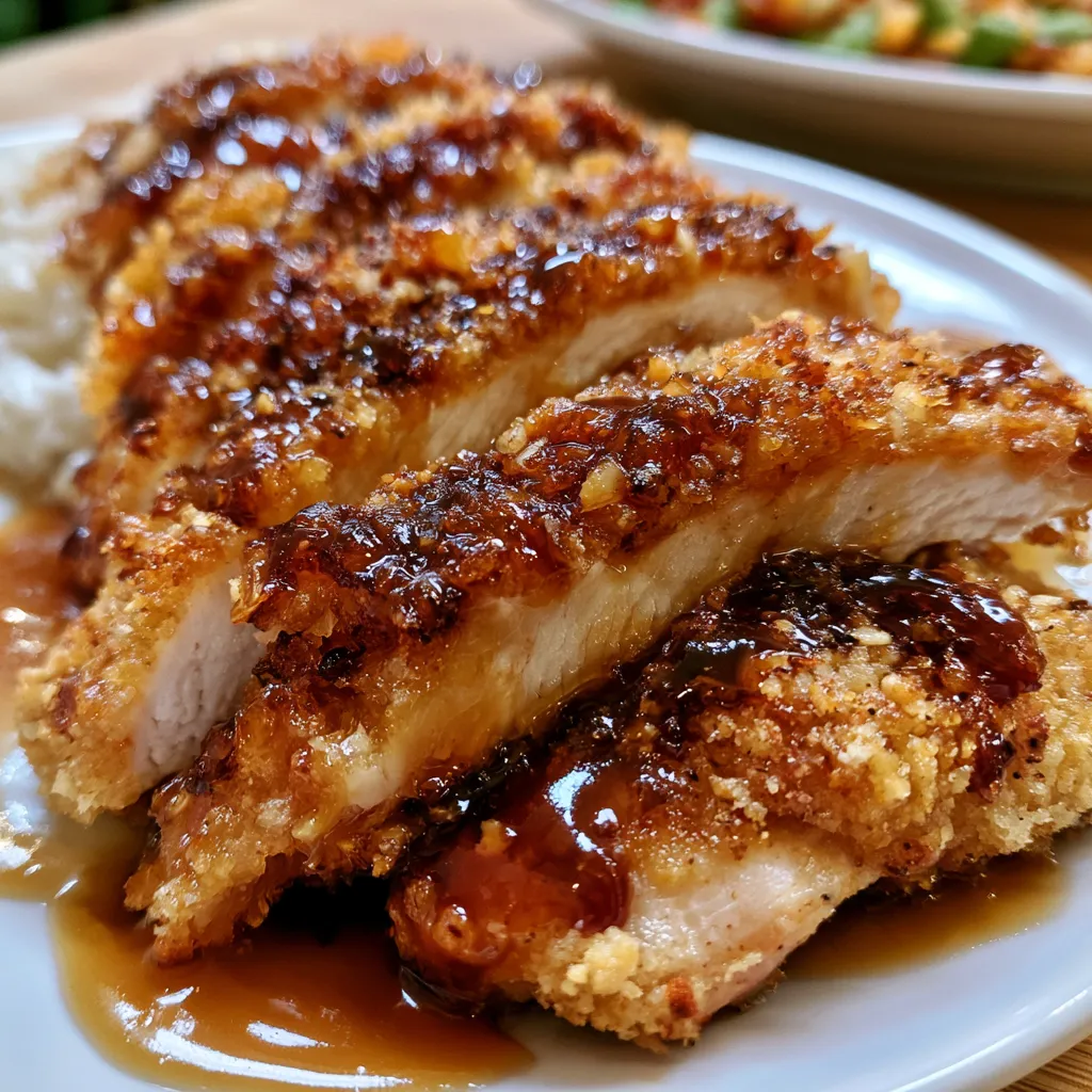 double crunch honey garlic chicken breasts