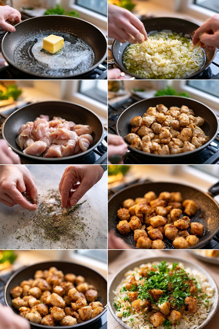 garlic butter chicken bites