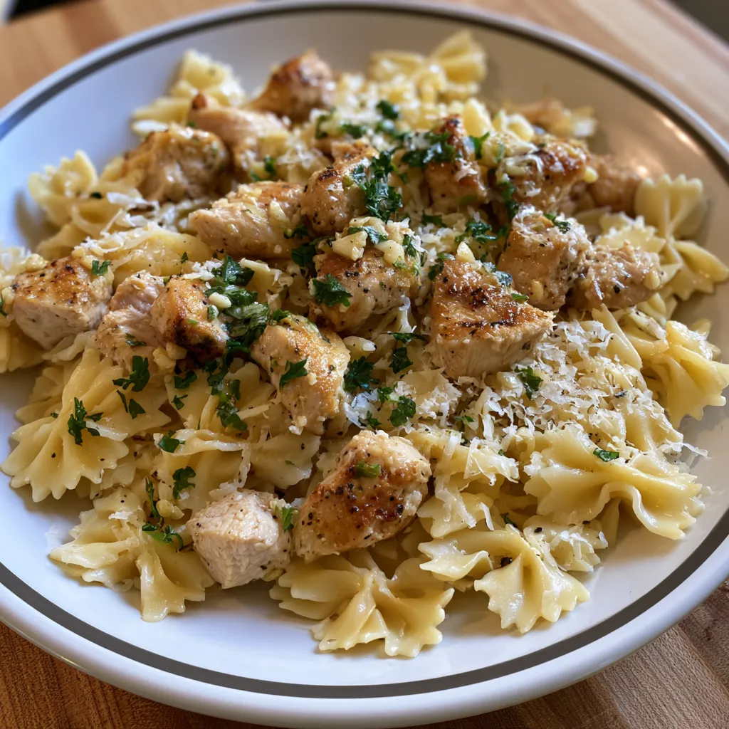 garlic butter chicken pasta