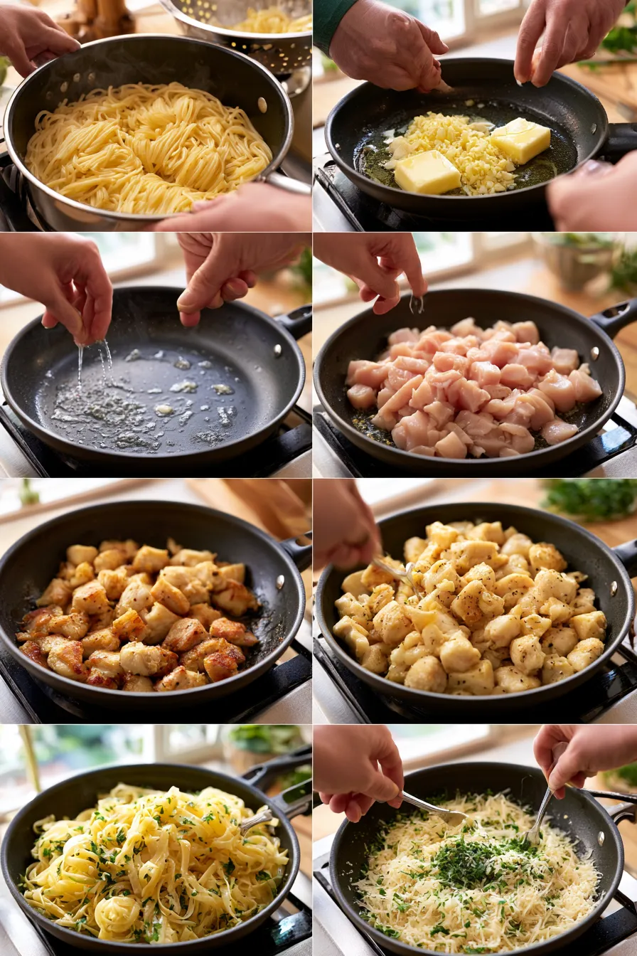 garlic butter chicken pasta